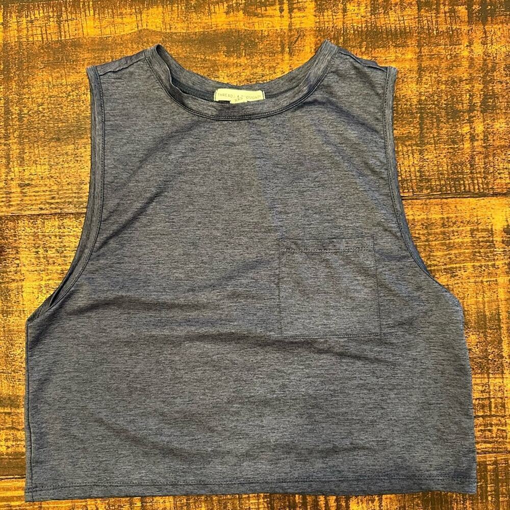 Threads for Thoughts Sleeveless Cropped Tee- EUC